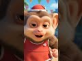 Bandar Mama Chale Sasural 🐵 | Funny Kids Rhyme 😂 #shorts #rhymes #animation #cartoon