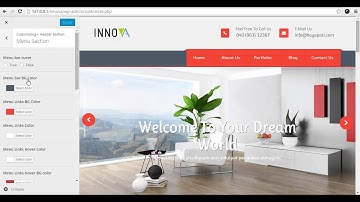 How To Edit Menu Section From Theme Customizer