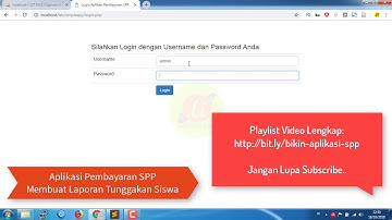 Membuat Laporan Tunggakan Siswa pada Aplikasi Pembayaran SPP