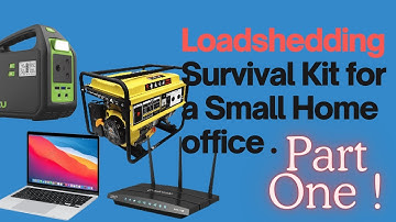 Loadshedding Survival kit Part 1 (keeping your laptop on using a Gizzu Power station)