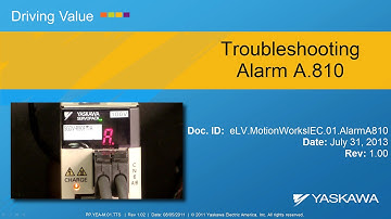 MotionWorks IEC - Absolute Encoder Reset (A.810 Alarm)