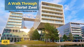 ใ4KใModern Neighborhood Walking Tour in Vienna| Viertel Zwei |Prater-1020| ASMR