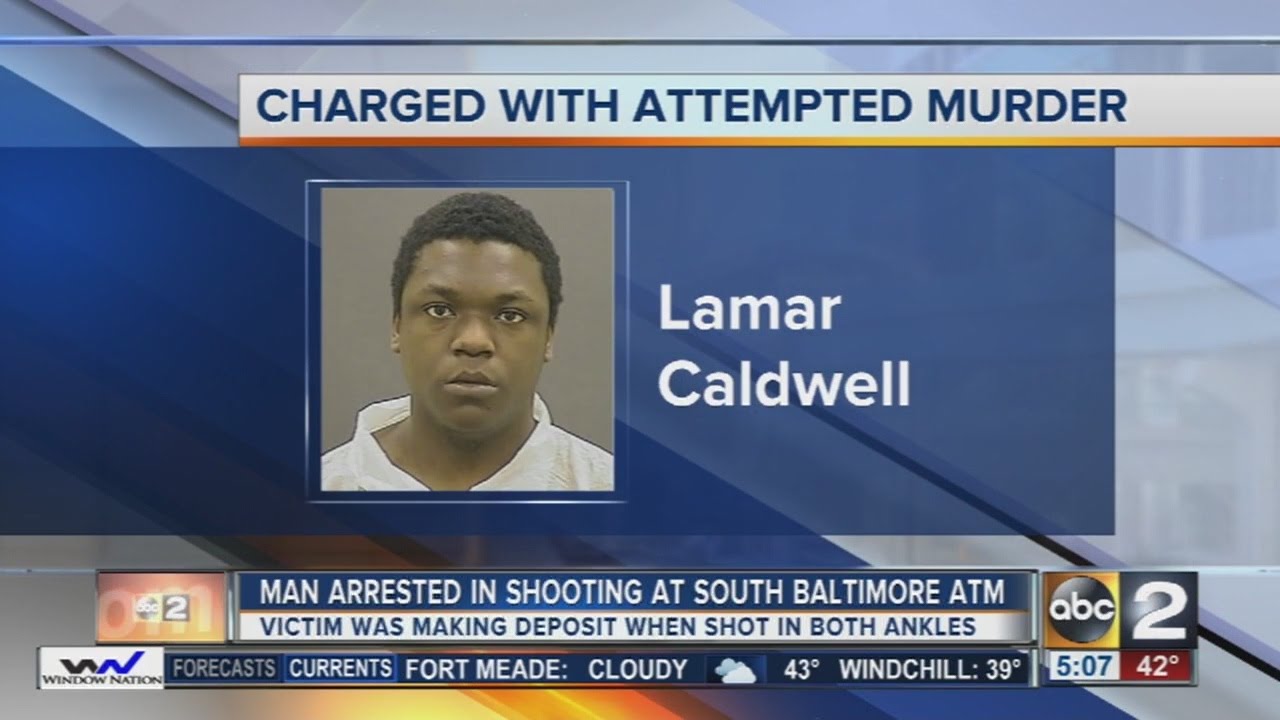 Man charged with attempted murder in shooting at Baltimore ATM - YouTube