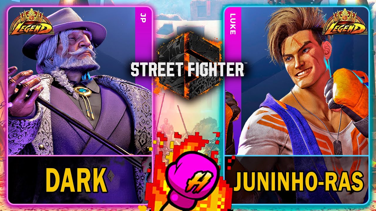 Street Fighter 6🥊Dark (JP) VS Juninho-Ras (LUKE)🥊スト6🥊SF6🥊4K 60ᶠᵖˢ
