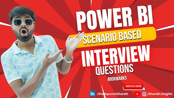 Power BI Scenario Based Interview Questions | Crack Your Next Data Analyst Job! | Bharath Insights