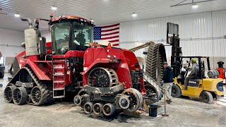 How To Take Tracks Off a CaseIH Quad!!