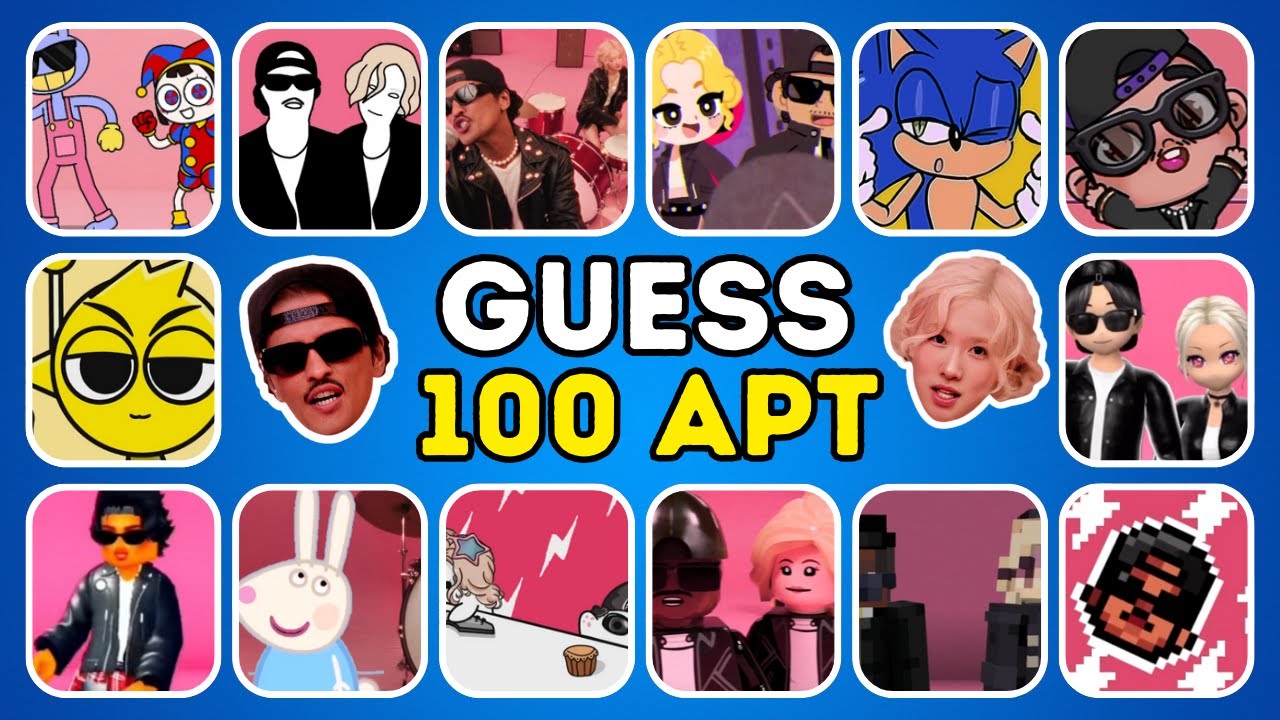 Guess 100 APT. Songs & Variants by Their Voice ~ ROSÉ & Bruno Mars APT Song Covers 🎶 ULTIMATE QUIZ Guess 100 APT. Songs & Variants by Their Voice ~ ROSÉ & Bruno Mars APT Song Covers 🎶 ULTIMATE QUIZ