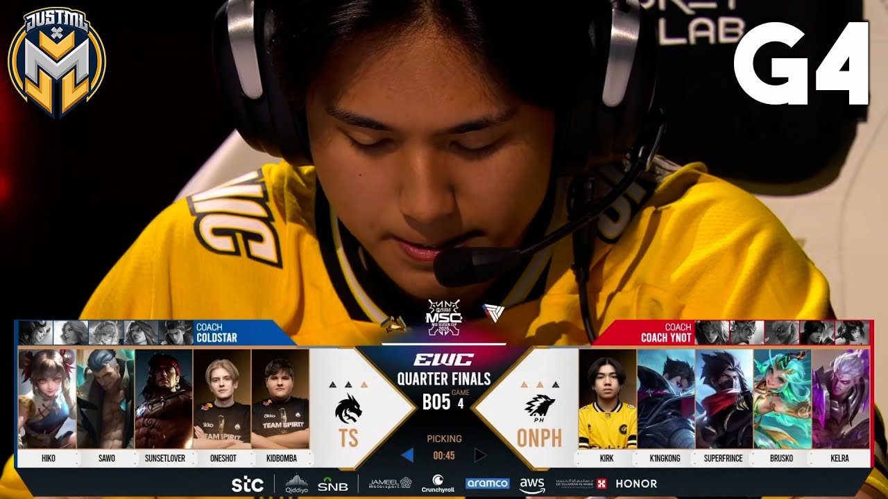 ONIC PH VS TEAM SPIRIT GAME 4 | KNOCKOUT STAGE DAY 2 | MLBB MSC 2025