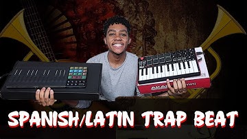 MAKING A SPANISH/LATIN TRAP BEAT FROM SCRATCH: Live cook up