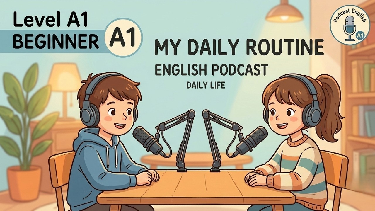 Daily Routine | Learn A1 English | Slow & Easy Podcast | Talk About Your Day