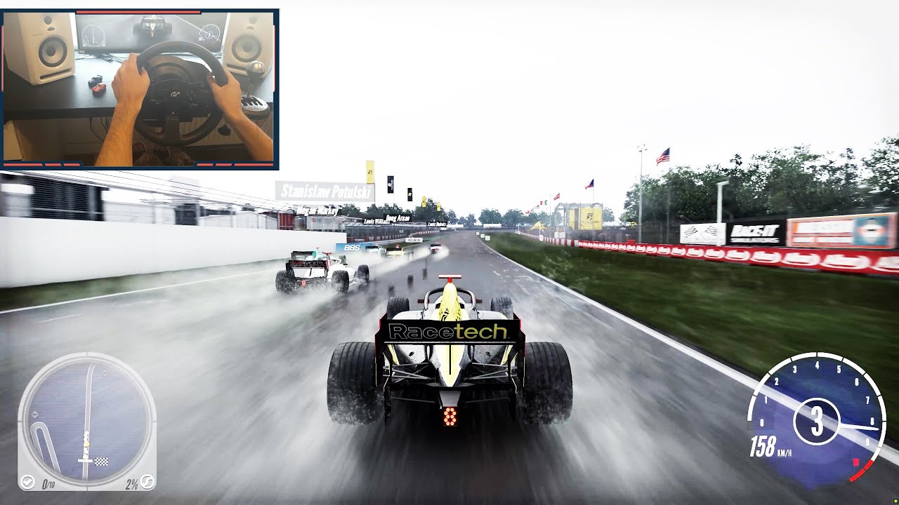 Project Cars 3 Gameplay in Rain + Bloopers | Formula B with Steering Wheel + Paddle Shifter