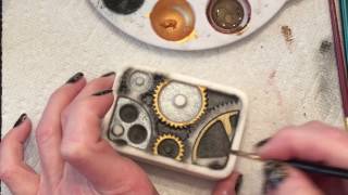 Artisan Indulgences Steam Punk Bath Bomb Painting Demo/How To
