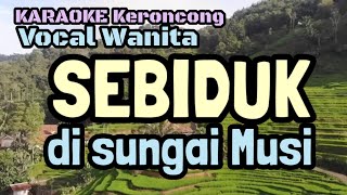 Keroncong Karaoke. SEBIDUK DI SUNGAI MUSI Vocal Wanita