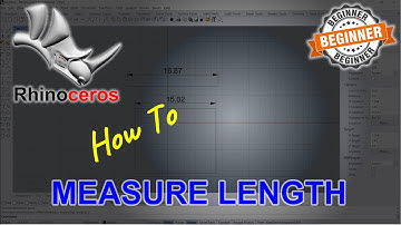 Rhino How To Measure Length Tutorial