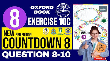 Class 8th Math Exercise 10C Question 8-10 | New countdown third edition | oxford | Math with Afshan