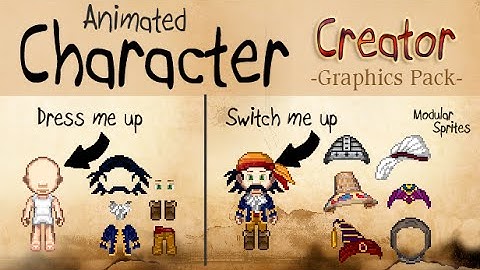 Animated Pixel Character Creator - Graphics Pack