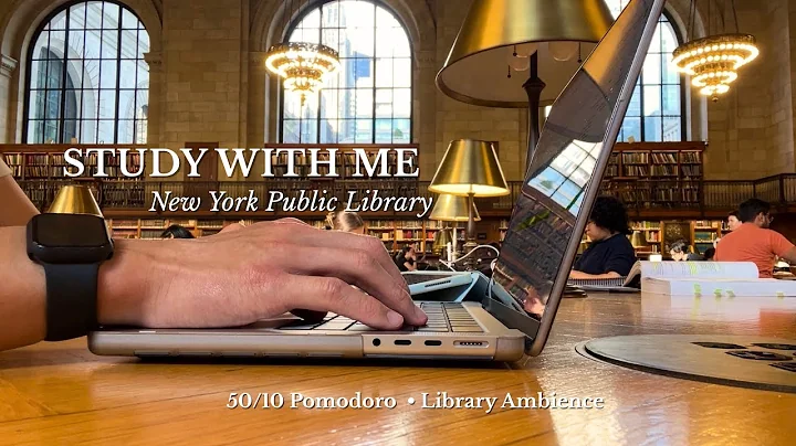 2 Hour Study With Me at the New York Public Library | 50/10 Pomodoro | Library Ambience