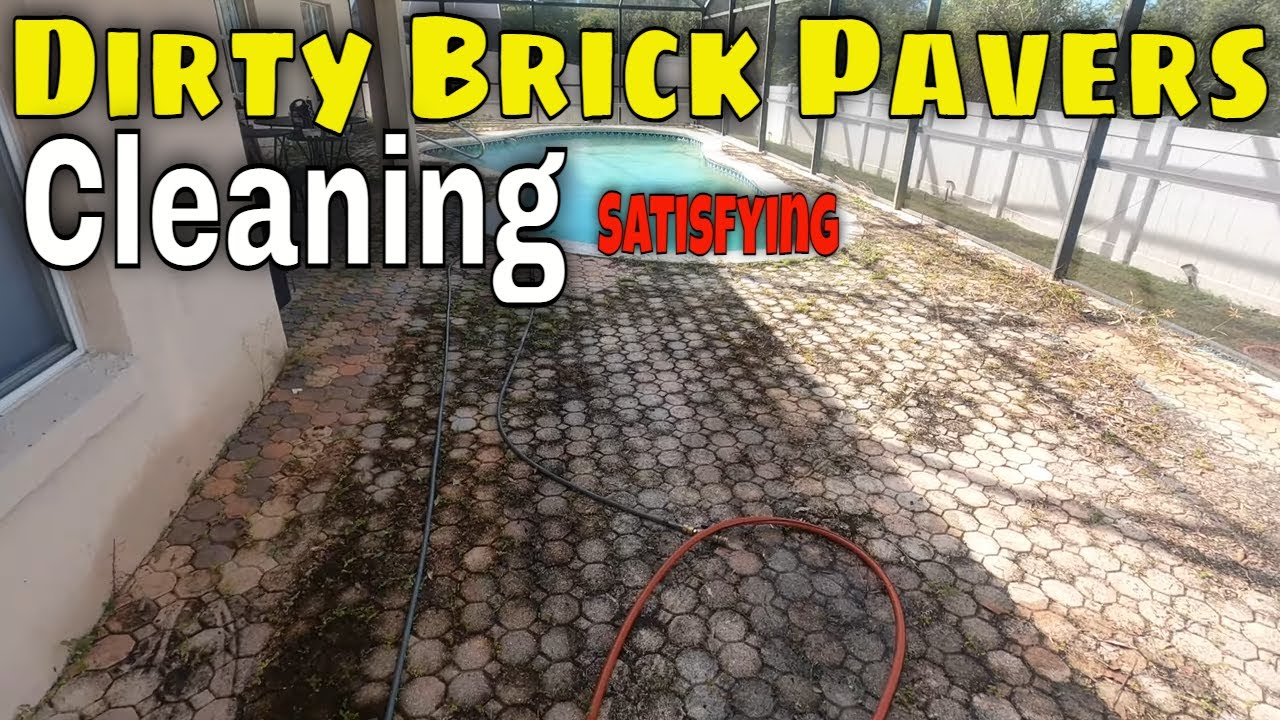 Pressure Washing 7 years of MOLD from Brick Pavers with a 4000 psi