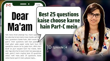 Dear Mam | How to Attempt CSIR NET Exam Questions|Part C| Last Minute Tips|CSIR-NET Exam Preparation