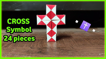 Christian symbol of snake cube | Cross symbol |  snake cube cross | #cross | #snakecube