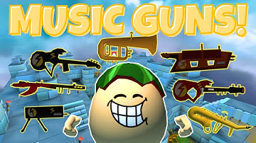 10 Kill Streak with Music Guns! | Shell Shockers