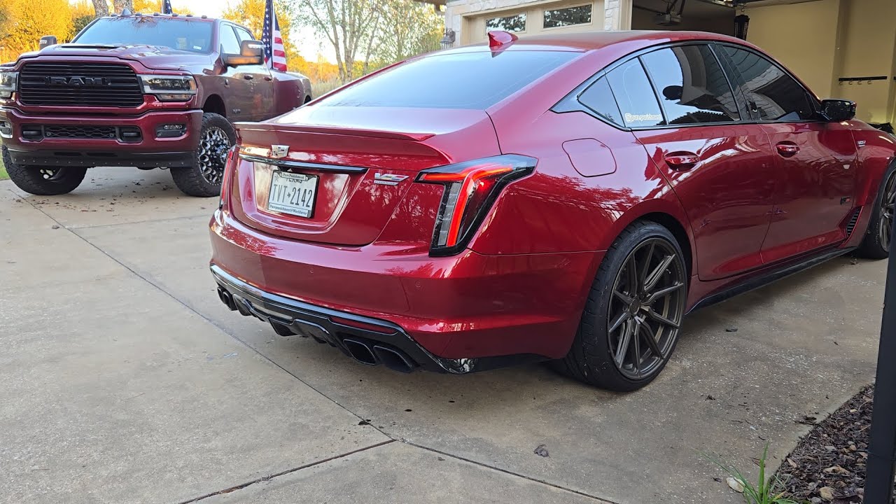 my 2023 ctv 5 blackwing hennessey, cold start.. been about 2months #cars #car