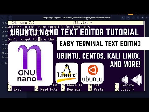 Ubuntu Nano Text