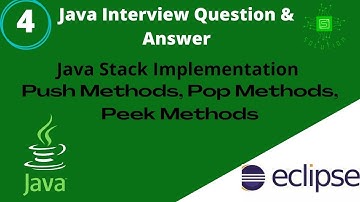 Java Stack Implementation  Push Method, Pop Method, Peek Method |Solution | Java Bangla Tutorial