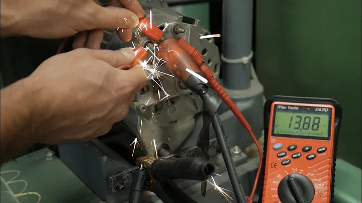 Alternator Output test flashing the r Terminal