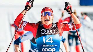 Наталья Непряева лучшая в спринте на Тур де Ски. Оберстдорф (Германия) 2022.