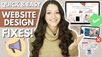 Quick & Easy Website Design Fixes for More Traffic & Better Sales - Web Design Tips for Beginners!