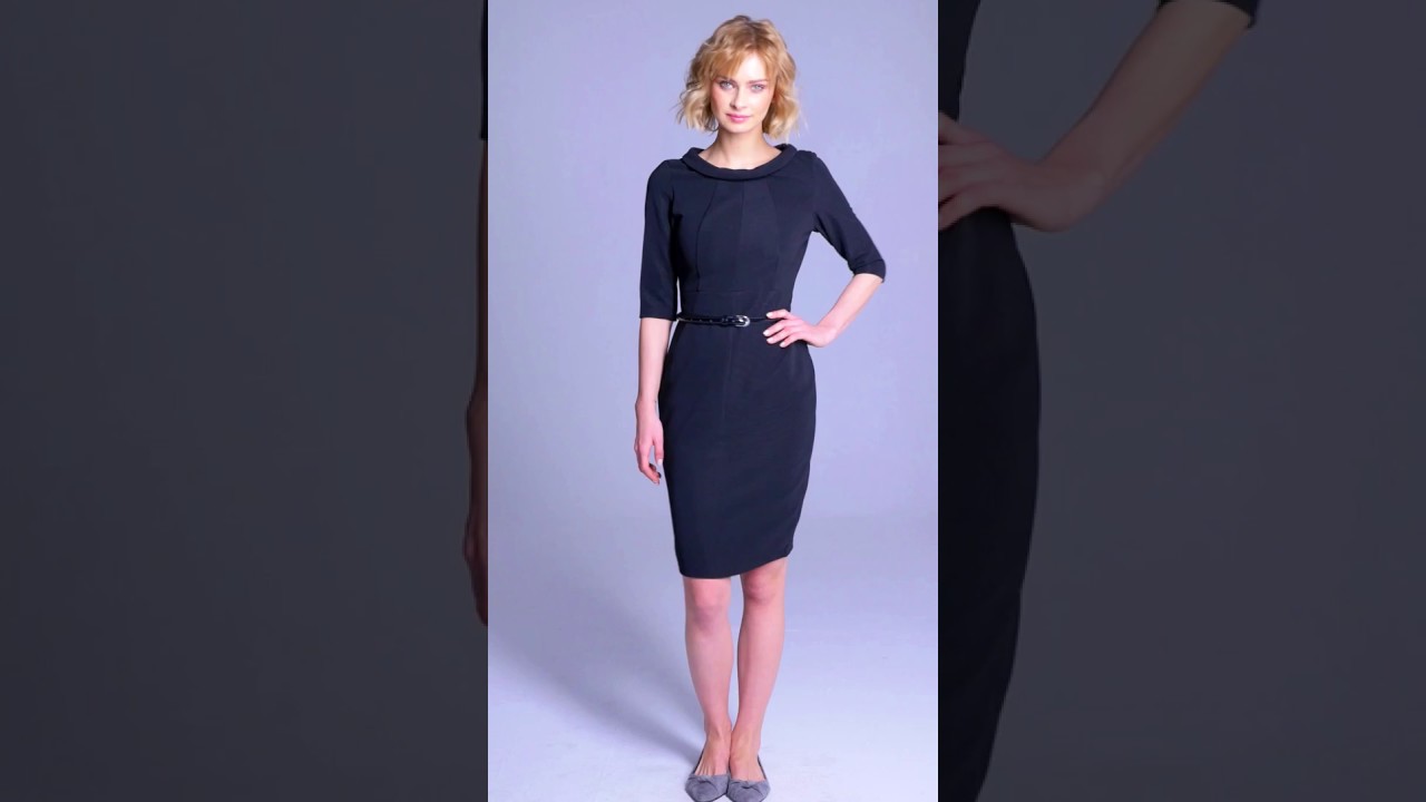 Misfit London Angelina Black Vintage Inspired Wiggle Dress