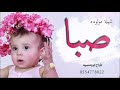افخم شيلة مولوده باسم المولوده صبا أقوى شيلات مولوده حماس طرب رووووعه 