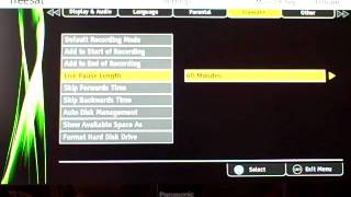 Goodmans / Grundig Freesat+ Recorder Settings Menu screenshot 5