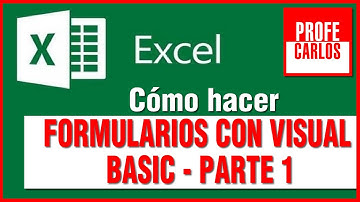 Formularios con Visual Basic en Excel  parte 1  - Excel Desde Cero - Curso Excel 2021