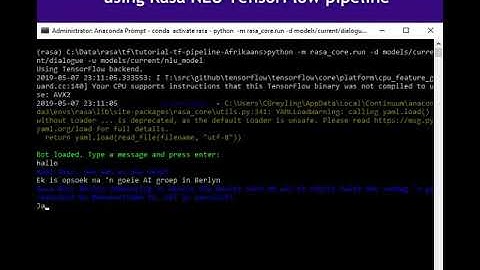Rasa Chatbot with Multiple Intents & Language Independent