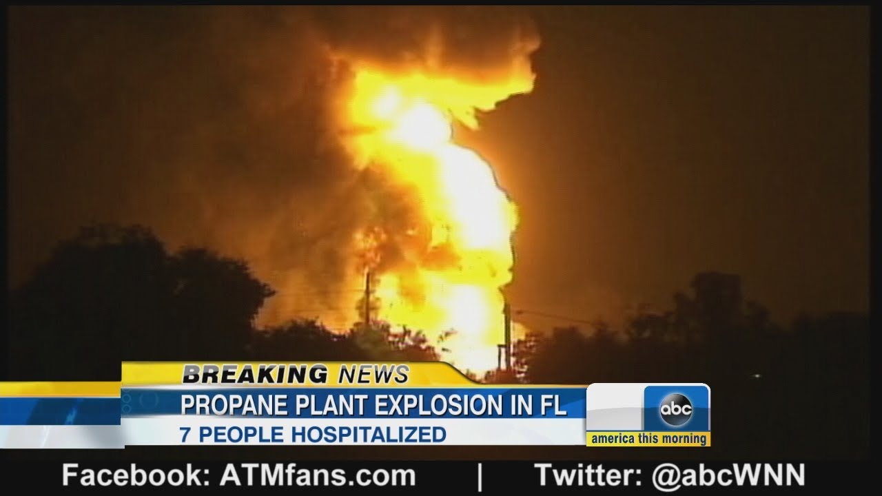 Large Explosions Rock Florida Propane Plant - Youtube