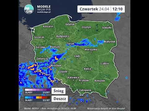 CZWARTEK #prognoza opadu