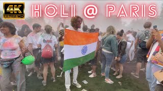 A Walk in Paris | 4K | France 🇫🇷 | Indian Holi Festival 22 May 2022 | GOPIO | Rojin in Wanderland