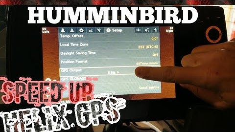 Humminbird Helix GPS Output - How to Get Faster Internal GPS Speed