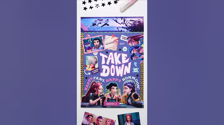 Scrapbooking | KPop Demon Hunters Huntrix Takedown (HUNTR/X) 케이팝 데몬 헌터스 헌트릭스 다꾸 Journaling