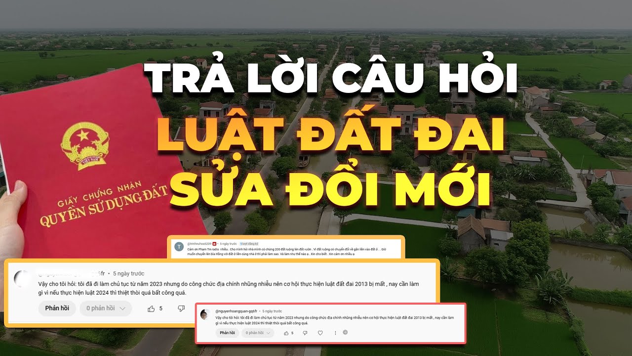 [PODCAST] Luật Đất đai sửa đổi : Câu hỏi nào được khán giả quan tâm nhất? Phần 1