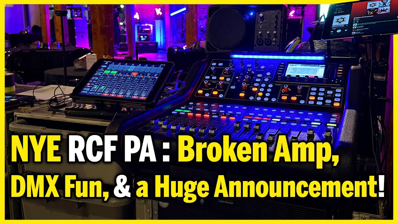 Новогоднее выступление RCF PA: Сломанный усилитель, DMX-развлечения и важное объявление!