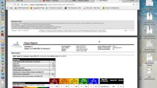class report nwea