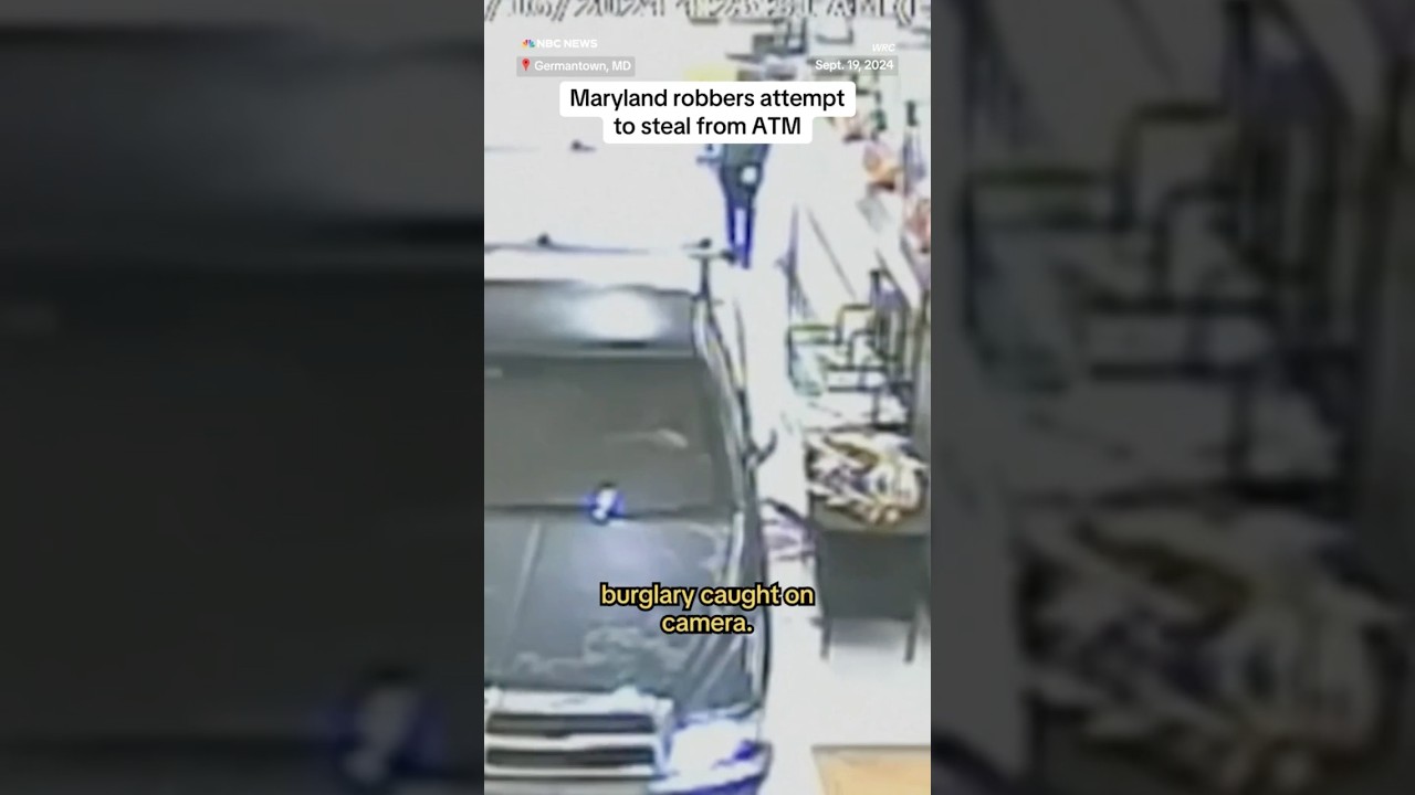 Maryland robbers attempt to steal from ATM Maryland robbers attempt to steal from ATM