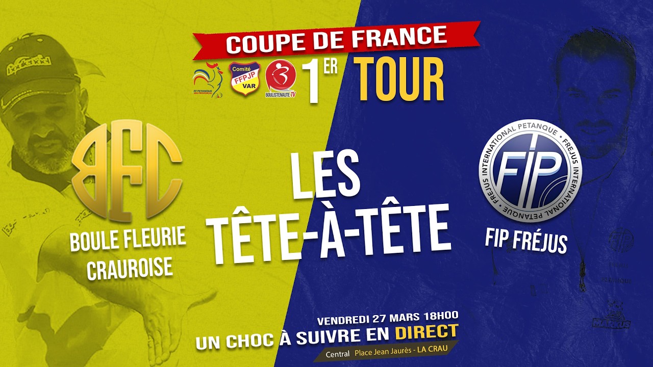 Miniature : Les tête-à-tête 🔥 CHOC PÉTANQUE ! Fréjus vs La Crau en Coupe de France