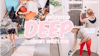 EXTREME DEEP CLEAN WITH ME 2022 // SPEED CLEANING MOTIVATION // SMALL HOME MAKEOVER // HOMEMAKING