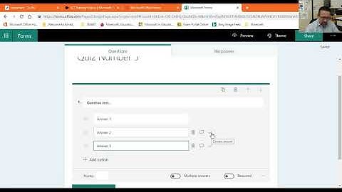 Create a self-marking quiz in MS Forms