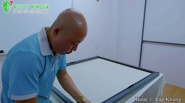 Hướng dẫn lắp đặt chi tiết cửa lưới xếp hệ 27E, 2 cánh từ A đến Z   Mosfly Window