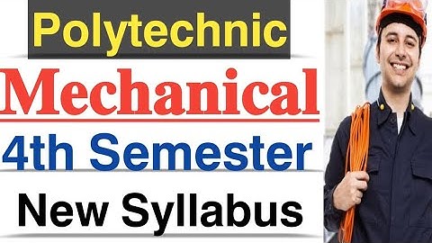 Polytechnic 4th Semester Syllabus Mechanical Engineering 2021 || Polytechnic New Syllabus 2021 ||
